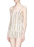 Figure View - Click To Enlarge - 10164 - 'Corey' stripe silk charmeuse pyjama shorts