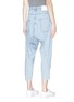 Back View - Click To Enlarge - BASSIKE - 'Super lo slung' drop crotch denim pants