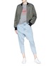 Figure View - Click To Enlarge - BASSIKE - 'Super lo slung' drop crotch denim pants