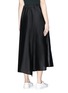 Back View - Click To Enlarge - BASSIKE - Drawstring cotton-silk maxi skirt