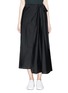 Main View - Click To Enlarge - BASSIKE - Drawstring cotton-silk maxi skirt