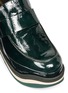 Detail View - Click To Enlarge - PALOMA BARCELÓ - 'Rubicone Therry' wavy wedge platform patent loafers