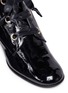 Detail View - Click To Enlarge - PALOMA BARCELÓ - 'Genil Jasmine' geometric heel patent leather boots
