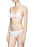 Figure View - Click To Enlarge - KISUII - 'Bella' smocked triangle bikini top