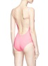 Back View - Click To Enlarge - KISUII - 'Uma' tie keyhole front one-piece swimsuit