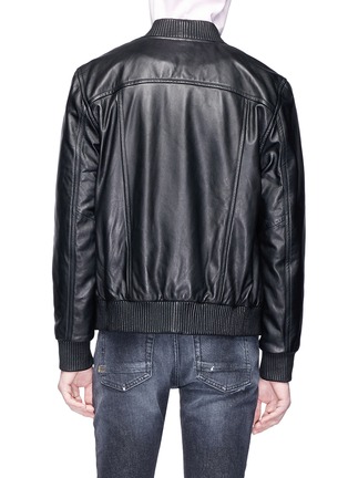 Back View - Click To Enlarge - LOUSY X LANE CRAWFORD - Lambskin leather bomber jacket