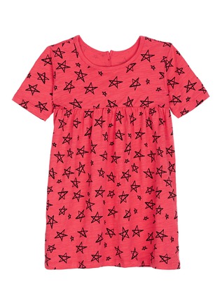 Main View - Click To Enlarge - LITTLE STARTERS X LANE CRAWFORD - Star print kids babydoll dress