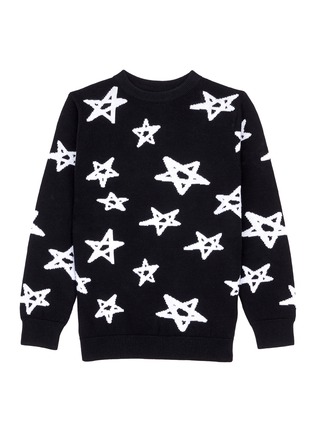Main View - Click To Enlarge - LITTLE STARTERS X LANE CRAWFORD - Star intarsia knit kids sweater