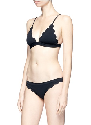Figure View - Click To Enlarge - MARYSIA - 'Santa Clara' scalloped edge triangle bikini top