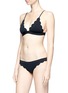 Figure View - Click To Enlarge - MARYSIA - 'Santa Clara' scalloped edge triangle bikini top