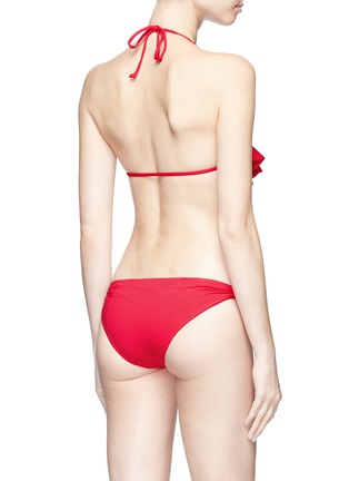 Back View - Click To Enlarge - MARYSIA - 'Zuma' ruffle trim halterneck bikini top
