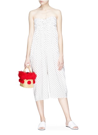 Figure View - Click To Enlarge - MARYSIA - 'Leo Corillo' strapless polka dot jumpsuit