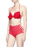 Figure View - Click To Enlarge - MARYSIA - 'Palm Springs' polka dot high waist bikini bottoms