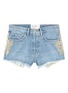 Main View - Click To Enlarge - SANDRINE ROSE - 'The Doll in Libertine' stud frayed denim shorts