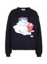Main View - Click To Enlarge - ACNE STUDIOS - 'Flames' spill cocktail patch unisex sweatshirt