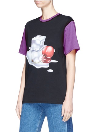 Front View - Click To Enlarge - ACNE STUDIOS - 'Nite' spill cocktail patch unisex T-shirt