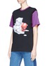 Front View - Click To Enlarge - ACNE STUDIOS - 'Nite' spill cocktail patch unisex T-shirt