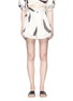 Main View - Click To Enlarge - ZIMMERMANN - 'Painted Heart' brushstroke print flared silk shorts