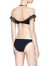 Back View - Click To Enlarge - ZIMMERMANN - 'Corsair Shoulder Frill' mesh ruffle bikini set