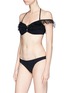 Figure View - Click To Enlarge - ZIMMERMANN - 'Corsair Shoulder Frill' mesh ruffle bikini set