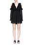 Main View - Click To Enlarge - ZIMMERMANN - 'Prima Frill' cold shoulder silk romper