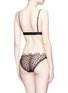 Back View - Click To Enlarge - 72930 - 'Firecracker' slogan band star mesh briefs