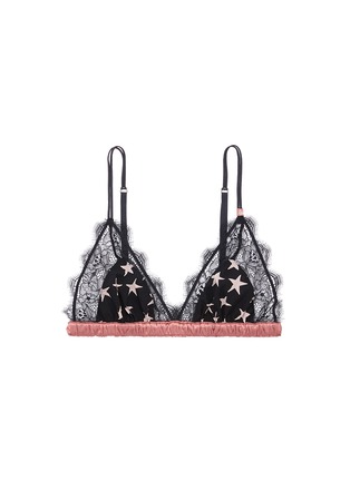 Main View - Click To Enlarge - 72930 - 'Love Lace' star print lace bralette