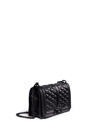Figure View - Click To Enlarge - REBECCA MINKOFF - 'Love' quilted leather crossbody bag