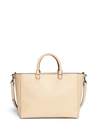 Back View - Click To Enlarge - TORY BURCH - 'T-lock' saffiano leather tote