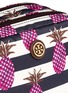 Detail View - Click To Enlarge - TORY BURCH - 'Kerrington' pineapple print small double cosmetic case