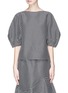 Main View - Click To Enlarge - ENFÖLD - Puffed sleeve grid print top