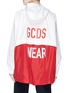 Back View - Click To Enlarge - GCDS - 'K-Way' detachable colourblock hem slogan print hooded jacket