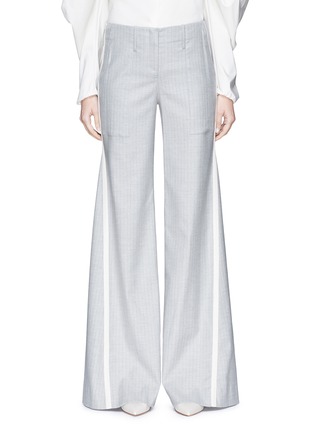 Main View - Click To Enlarge - HELLESSY - 'Henrik' stripe outseam flared suiting pants