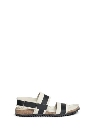 Main View - Click To Enlarge - PEDRO GARCIA  - 'Alana' rubber trim suede sandals