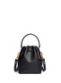 Back View - Click To Enlarge - SOPHIE HULME - Small leather drawstring bucket bag