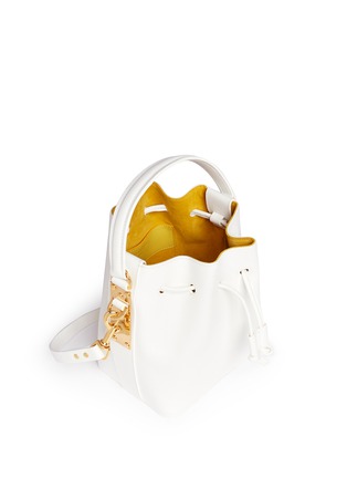 Detail View - Click To Enlarge - SOPHIE HULME - 'Fleetwood' small leather bucket bag