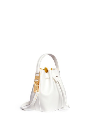 Front View - Click To Enlarge - SOPHIE HULME - 'Fleetwood' small leather bucket bag