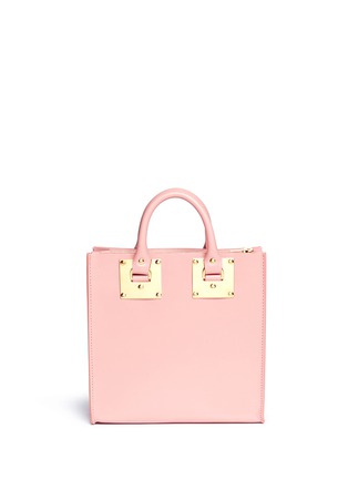 Back View - Click To Enlarge - SOPHIE HULME - 'Albion' square leather bag