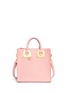 Main View - Click To Enlarge - SOPHIE HULME - 'Albion' square leather bag