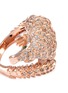 Detail View - Click To Enlarge - ROBERTO COIN - 'Animalier' diamond gemstone 18k gold armadillo ring