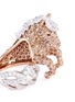 Detail View - Click To Enlarge - ROBERTO COIN - 'Animalier' diamond sapphire 18k white gold horse ring