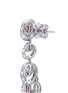 Detail View - Click To Enlarge - LAZARE KAPLAN - 'You & I' diamond 18k white gold drop earrings