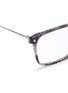Detail View - Click To Enlarge - ALEXANDER MCQUEEN - Metal temple tortoiseshell acetate square optical glasses