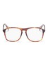 Main View - Click To Enlarge - ALEXANDER MCQUEEN - Stud tortoiseshell acetate square optical glasses