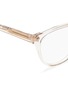 Detail View - Click To Enlarge - ALEXANDER MCQUEEN - Skull stud acetate square optical glasses