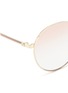 Detail View - Click To Enlarge - GUCCI - Metal round sunglasses