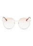 Main View - Click To Enlarge - GUCCI - Metal round sunglasses