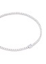 Detail View - Click To Enlarge - CZ BY KENNETH JAY LANE - Emerald cut cubic zirconia tennis necklace