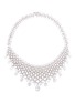 Main View - Click To Enlarge - CZ BY KENNETH JAY LANE - Cubic zirconia mesh bib necklace