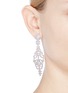 Figure View - Click To Enlarge - CZ BY KENNETH JAY LANE - 'Vintage' cubic zirconia chandelier earrings